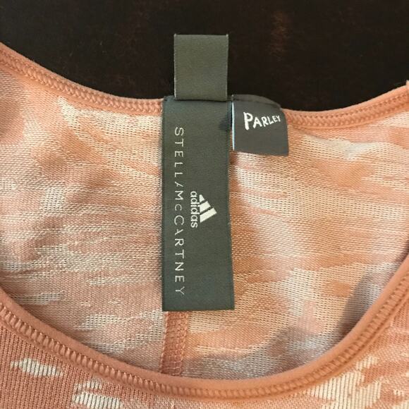 Adidas by Stella McCartney Parley Pink/White Long-Sleeved Yoga Top - Size Medium - Picture 10 of 13